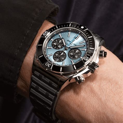 breitling super chronomat b01 44 ice blue|Breitling Chronomat 44 review.